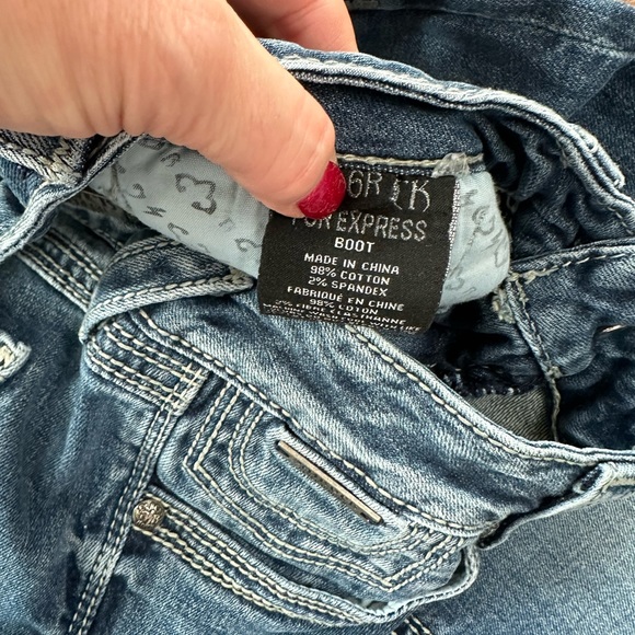 Express Rerock Boot Cut Jeans - Picture 5 of 6